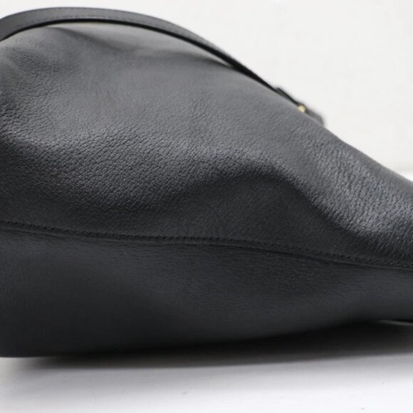 GUCCI Textured Calfskin Web Large Ophidia Shopping Tote Black - Picture 12 of 16